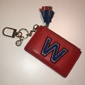 🔥 Tory Burch Orange Monogram W Letter Wallet 🔥